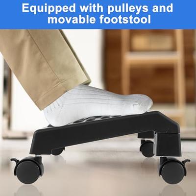 New Foot Rest Under Desk Rocking Foot Stool with Massage Surface Ergonomic Desk  Footrest with Roller