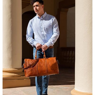 Polare 23/20 Waterproof Travel Duffel Bag Waxed Canvas Cowhide Leath