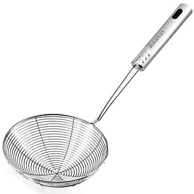 Skimmer Solid Spider Strainer Ladle Colander Stainless Steel