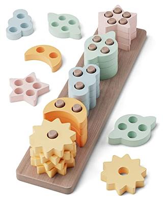 Shape Sorter, Wooden Shape Sorting Baby Toys