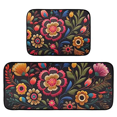 HEBE Boho Anti Fatigue Kitchen Rug Sets 2 Piece Non Slip Cushioned Mats for  Floor Waterproof Carpet Runner for Sink Laundry Standing - Yahoo Shopping