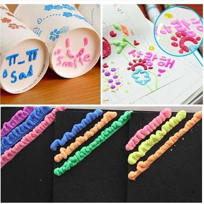 6pack Puffy 3D Art Pens - Ink Puffs Up Like Popcorn Just Use DIY Nice Kids√