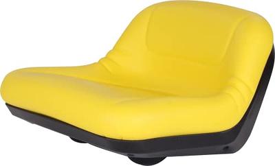 A & I Low-Back Universal Replacement Lawn Mower Seat — Yellow, Model#  LMS2002YL