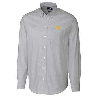 San Francisco Giants Cutter & Buck Big & Tall Stretch Oxford Long Sleeve  Button-Down Shirt - Charcoal