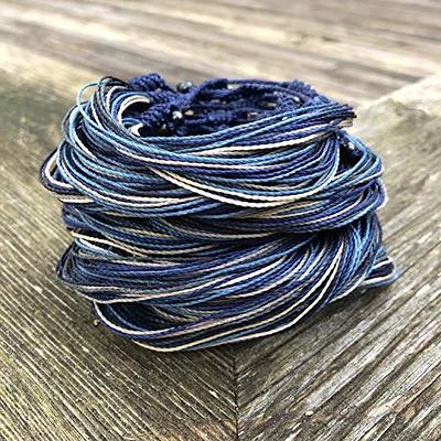 Surfer String Bracelet for Men Blue Gray White w Hematite Stones Handmade  Woven Rope Adjustable Gift for Guy by RUMI SUMAQ