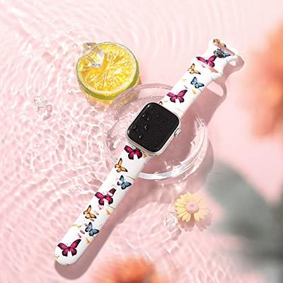 Printing Silicone Strap For Apple Watch Band 45mm 44mm 42mm Sport
