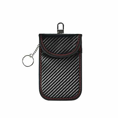 JXE JXO Faraday Box for Car Keys, RFID Key Fob Protector, Car Key Signal Blocker, RFID Signal Blocking Case Shielding Pouch PU Leather Car Key