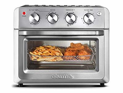 gourmia ALL IN ONE STAINLESS STEEL AIR FRYER OVEN ROTISSERIE