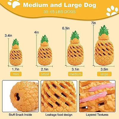 Interactive Treat Dispensing Puppy Toys - Dog Bones for Aggressive Chewers  Super Dog Toys Tough Chew for Dogs Toy Bone, Natural Rubber Leaked