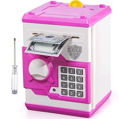 Refasy Piggy Bank,Electronic Money Bank Cash Coin Can for Kids