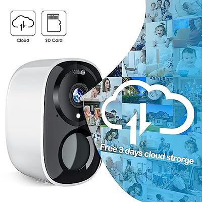 abetap Wireless Security Camera - Outdoor WiFi Security Cameras w/Color  Night Vision, AI/PIR Detection, 2-Way Talk, Cloud/SD, Weatherproof, Battery