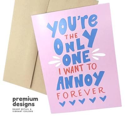 Cheerin Valentines Day Card with Envelope - Funny Valentines Cards for Men  - Romantic Greeting Cards - Anniversary Card for Him - Appreciation Gifts 