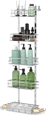 Sharper Image SpaStudio Tension-Pole 4-Tier Shower Caddy - Macy's