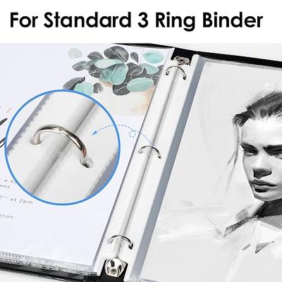 Use a 3 ring binder and page protectors to store all you