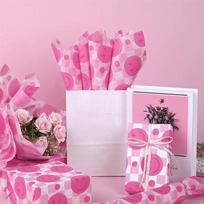 100 Sheets 20 * 14 Y2K Style Tissue Paper Pink Lightning Gift Wrap Tissue  Paper for Gift Bags for Wedding Birthday Preppy Theme Party Decor