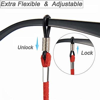 AugLifers Eyeglasses Holder Straps Cord, Sunglasses Strap Adjustment for  Men Women, Anti-slip Sports Eyewear Retainer Lanyards 5PCS