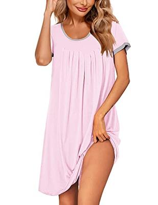 Adonna Womens Ruffle Chemise Scoop Neck Sleeveless Nightgown