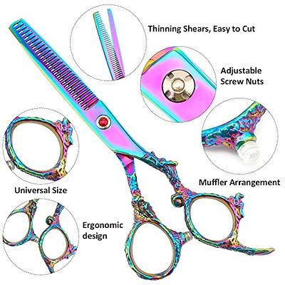 Professional Hair Cutting Scissors Sets Stainless Steel Barber Hairdressing  Scissors Multifunctional Salon Thinning Scissors Straight Shears Tools