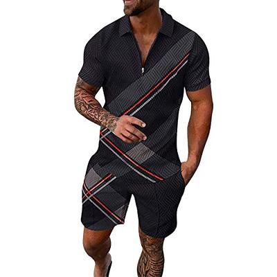 Summer Cotton Linen Shirt Set Men's Casual 2-Piece Suit Pajamas Short  Sleeve Set