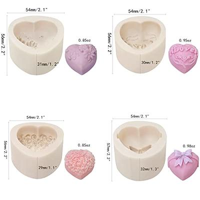 Valentine's Day Rose Heart Silicone Soap DIY Mold Hand Made Soap