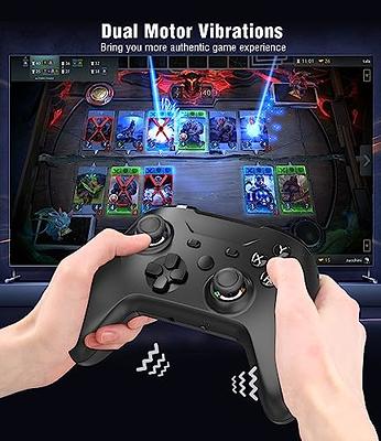 DOBE Steam Controller, Wireless Gaming Controller for Steam/Steam Deck/PC  Windows/Laptop/PS3, PC Gamepad with Adjustable Dual Vibration & Headphone