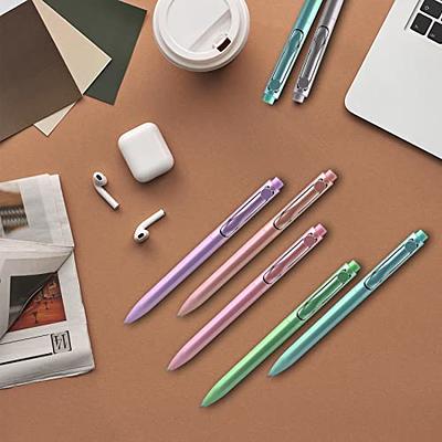 WY WENYUAN Gel Pens, 12 pcs Black Ink Pens Fine Point Smooth Writing Pens,  Pastel Pens for Journaling Note Taking, Cute Office School Supplies Gifts