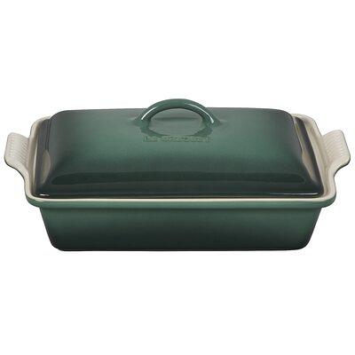 Le Creuset 2.75-qt Rectangular Stoneware Dish w/ Platter Lid 