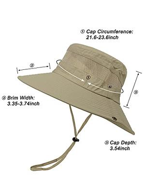 Wide Brim Sun Hat Boonie Hat for Men Women Foldable Bucket Hat UPF 50+ UV  Protection Fishing Cap Safari Camping Outdoor Hats, Off-white, One Size :  : Clothing & Accessories