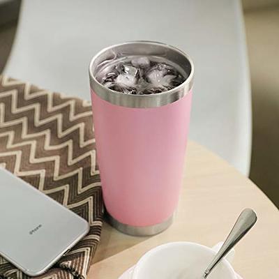 Classic Insulated Double Wall Tumbler Cup with Lid Straw , Reusable - 12  oz, Bulk Pack (Clear)