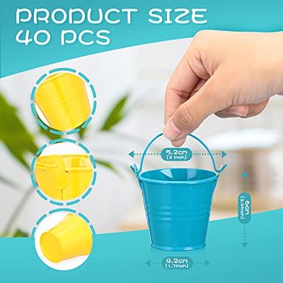 2-pack Mini Plastic Buckets with Handles