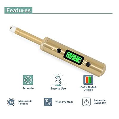 Dipwand Portable Digital Thermometer, with Extra Probe Sensor, Portable  Travel Temperature Reader