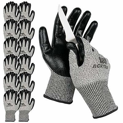 2-Pair) Kaygo Cut Resistant Work Gloves Micro Foam Nitrile Coated Medium  KG21NB