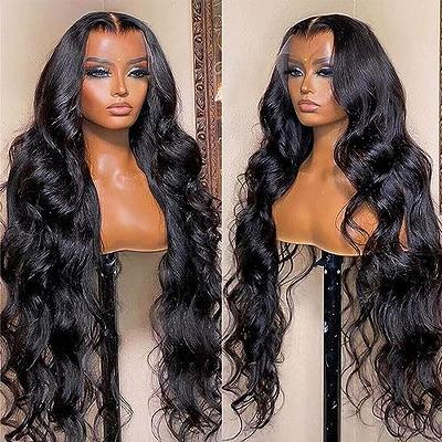 Body Wave Lace Front Wigs Human Hair Pre Plucked 13 4 Lace Frontal Wigs  With Baby Hair 180% Density Brazilian Body Wave Human Hair Wigs For Black  Women Glueless Natural Color 12