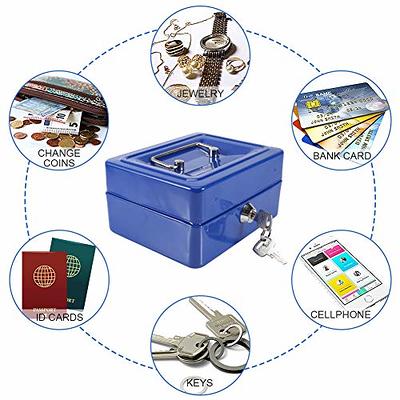 SEKAM Steel Small Money Safe Box for Home Office with Fireproof Money