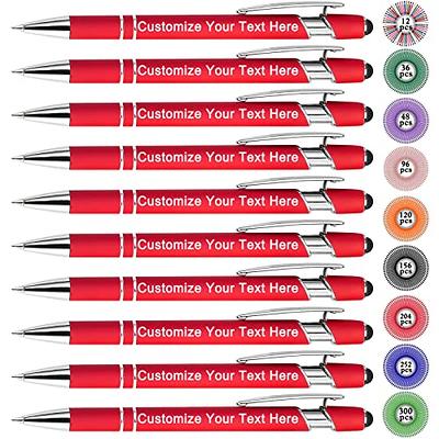 Yingya Personalized Pens with Stylus Tip Ballpoint Pens engraved name or  text Multi-coloured custom pens for Business Writting,Office Gifts for Men  Women,12 Pcs(Rose Gold) - Yahoo Shopping