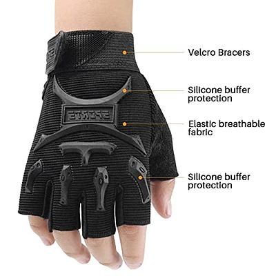 Kids Half Finger Cycling Gloves Non-Slip Fingerless Adjustable Mitten  Shock-Absorbing Gloves for Boys Girls Fishing Biking Exercise Training  Roller Skating Parkour Outdoor Sports - Yahoo Shopping