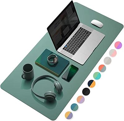 Desk Mat Large Protector Pad - Multifunctional Dual-Sided Office Desk  Pad,Smooth Surface Soft Mouse Pad, Waterproof Desk Mat for Desktop, Pu  Leather