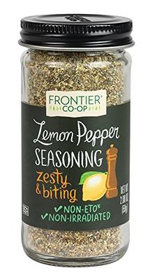 Frontier Organic Seasoning Blend, Salt-Free, Lemon Pepper - 2.5 oz