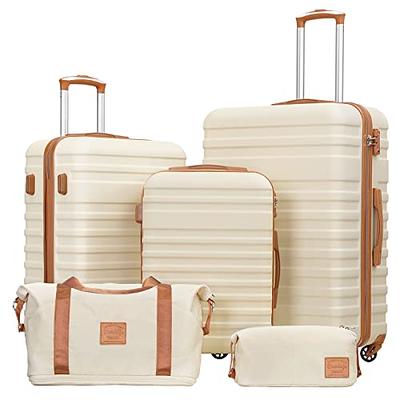 Coolife Suitcase Set 3 Piece Luggage Set Carry On Travel Luggage