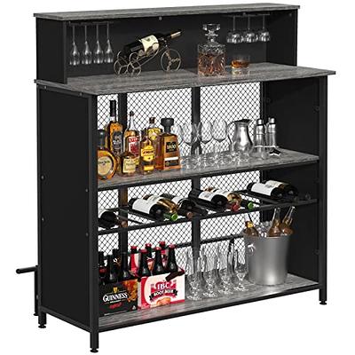 Wine Bar Cabinet Mini Bar for Home Kitchen Pub