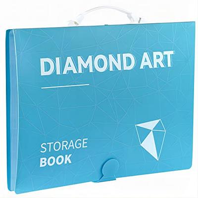 60 Pages A2 and A3 Diamond Painting Storage Book Diamond Art Portfolio  Folder Artwork Art Binder Diamond Art Storage Presentation Book with  Sleeves Protector, 22 x 16.4 Inch, 16.5 x 12.1 Inch, Blue