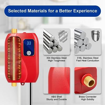 Water Heater Cleaning Tool, Improves Hot Water Supply, Removes Hard Water  Sediment, Flushes Gas & Electric Tanks, Pro-Grade DIY Solution