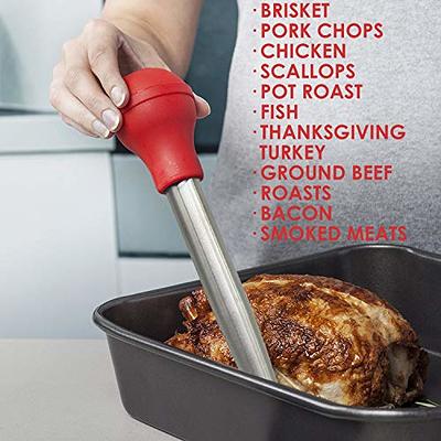 Turkey Baster Food Grade for Cooking & Basting, Detachable Round