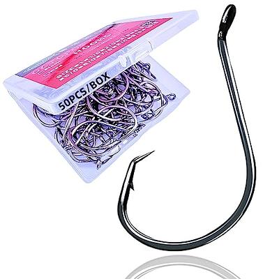 Circle Hooks Fishing Hooks 2X Strong Octopus Offset Fish Catfish Bulk Fishing  Gear Equipment Hooks Set Saltwater Freshwater 50PCS(3/0 50/Pack) - Yahoo  Shopping