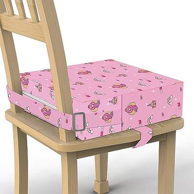 Toddler Booster Seat for Dining Table Cartoon Stronger Support Baby Kids  Booster Seat for Dining Table Washable 2 Safer Straps Non-Slip Bottom
