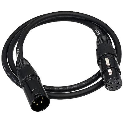 JOLGOO XLR Female to 3.5mm Stereo Jack Audio Adapter Cable, 3-pin XLR  Female to 1/8 inch TRS Mini Jack Adapter Cable, 1 Feet, Balanced Audio  Converter