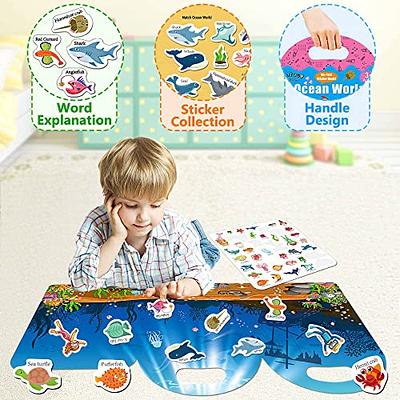 iGetooy Reusable Sticker Books for Kids 2-4, 2 Sets Jelly Quiet Book,  Preschool Learning Activities Busy Book for Toddler Travel Toys Waterproof  Stickers for Kids (Vehicles & Ocean World) - Yahoo Shopping