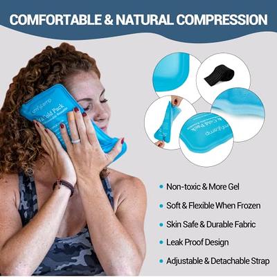 Thrive 2 Pack Reusable Cold Compress Ice Packs for Injury, Gel Ice Pack for  Pain Relief & Rehabilitation 