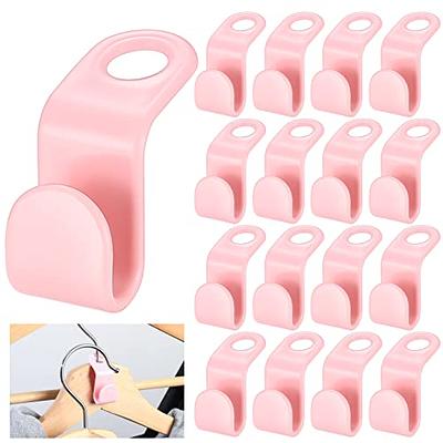 2PCS Space Saving for Hangers, Clothes Hanger Connector Hooks, Space Savers  Bear-Shaped with Triangles for Hangers, Heavy Duty Cascading Hanger Hooks  for Organizer Closet