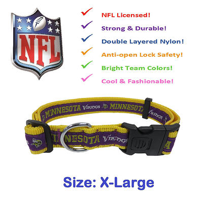 Pets First Medium Minnesota Vikings Pet Collar